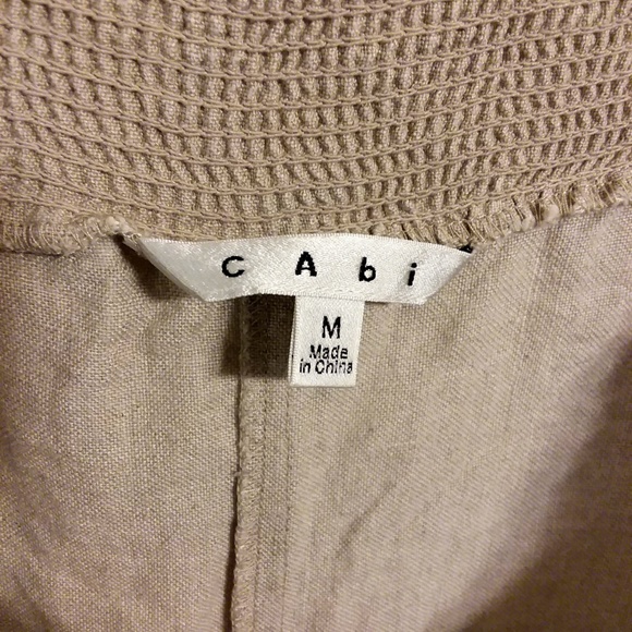 CAbi Cream Tan Linen Long Maxi Skirt - Picture 7 of 8